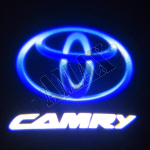 Логотип подсветка в карту дверей штатная Тойота Камри_Toyota Camry