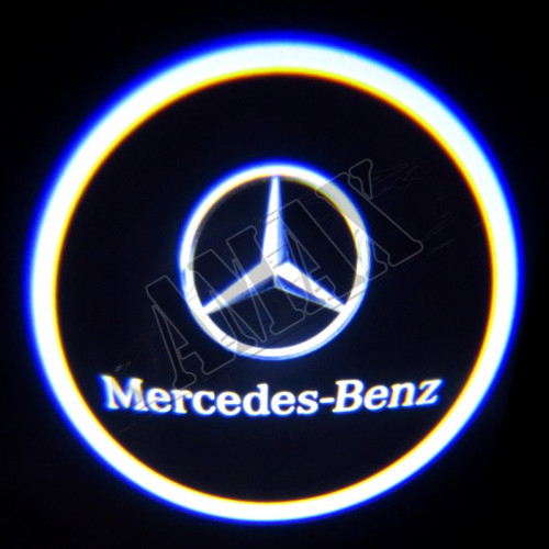 Логотип подсветка в карту дверей (штатная), Мерседес Бенц_Mercedes Benz W221 (2007-2012)