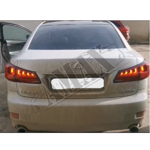 Задние фонари светодиодные, красно-светдые (LED) Лексус_Lexus IS (2005-2013)