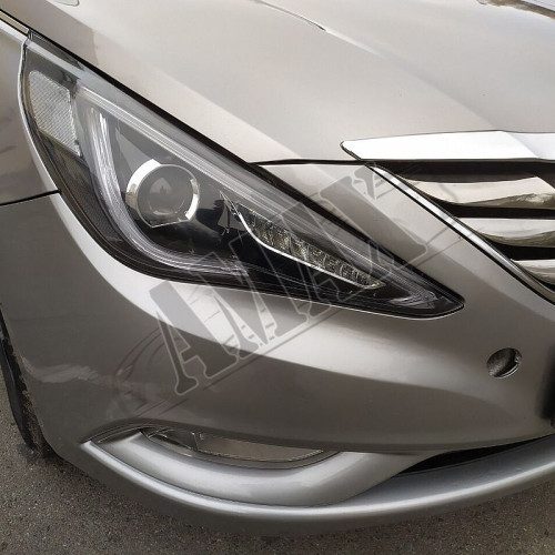 Фары передние черные (NEW Style) Хюндай Соната_ Hyundai Sonata YF (2010-2015)