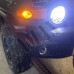 Противотуманные фары LED (линза+светодиоды) для FJ Cruiser: черные / хром