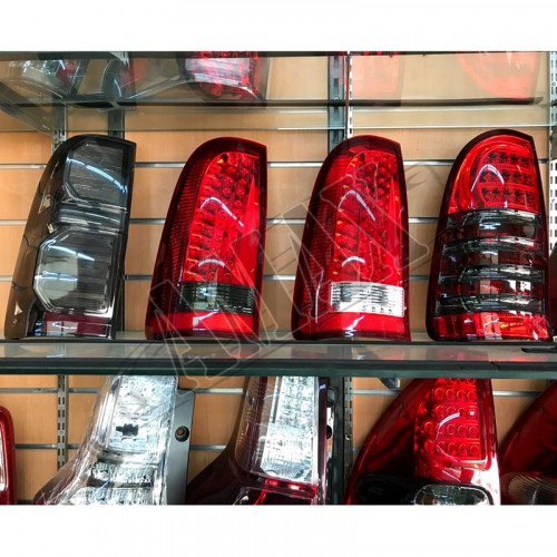 Задние светодиодные фонари (RED-BLACK-LED), Тойота Хайлакс_Toyota Hilux (2006-2012)