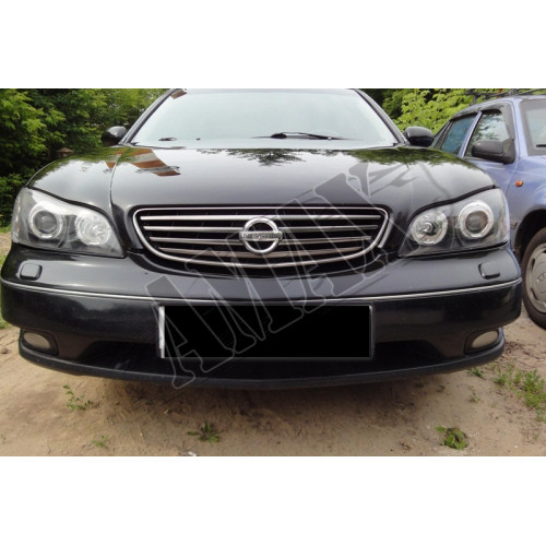 Оптика головного света, фары передние (черные), Ниссан Максима_Nissan Maxima A33 (2000-2005)