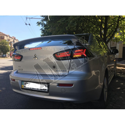 Задние фонари диодные (ALL SMOKE-LED), Митсубиси Ланцер_Mitsubishi Lancer X (2010-2017)