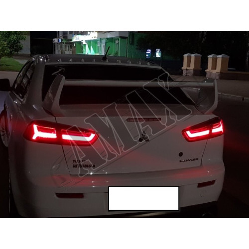 Задние фонари диодные (ALL SMOKE-LED), Митсубиси Ланцер_Mitsubishi Lancer X (2010-2017)