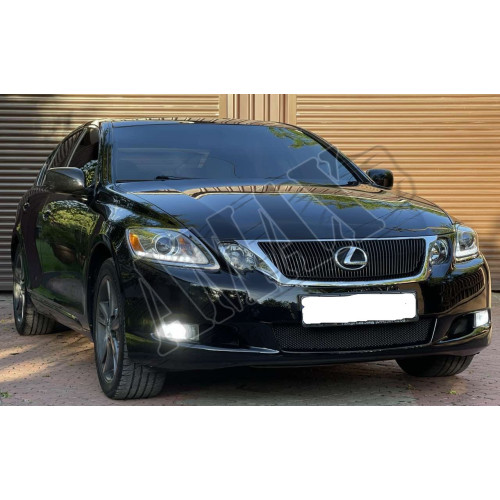 Фары передние с линзой черные / хром Лексус ГС_Lexus GS 300 (S190) 2005-2011 
