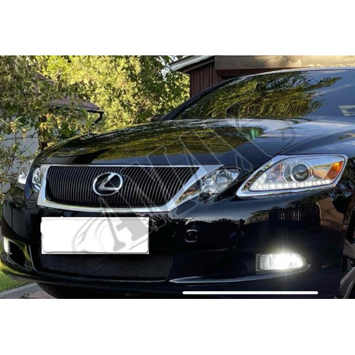 Фары передние с линзой черные / хром Лексус ГС_Lexus GS 300 (S190) 2005-2011 
