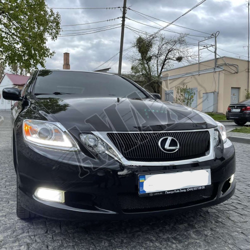 Фары передние с линзой черные / хром Лексус ГС_Lexus GS 300 (S190) 2005-2011 