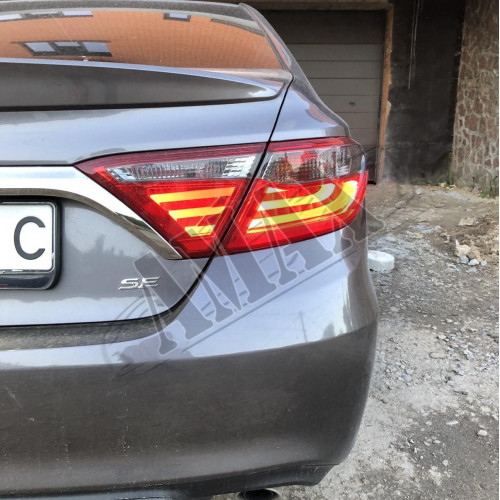 Задние фонари светодиодные, Тойота Камри_ Toyota Camry 55 USA (2015-2017)
