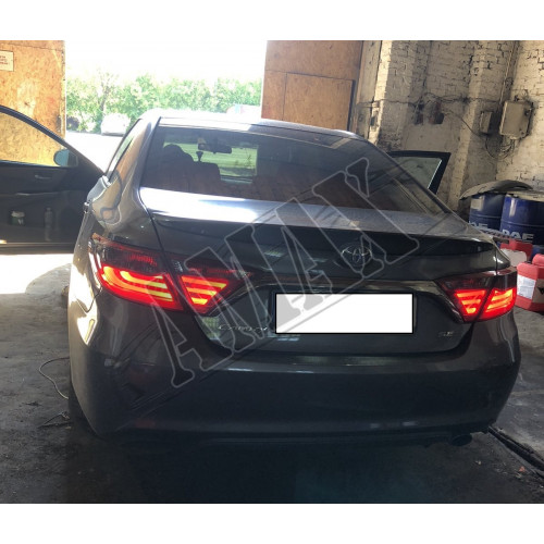 Задние фонари светодиодные, Тойота Камри_ Toyota Camry 55 USA (2015-2017)