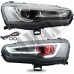 Головной свет, передние линзовые фары (LED). Митсубиси Лансер_Mitsubishi Lancer X (2007-2015)