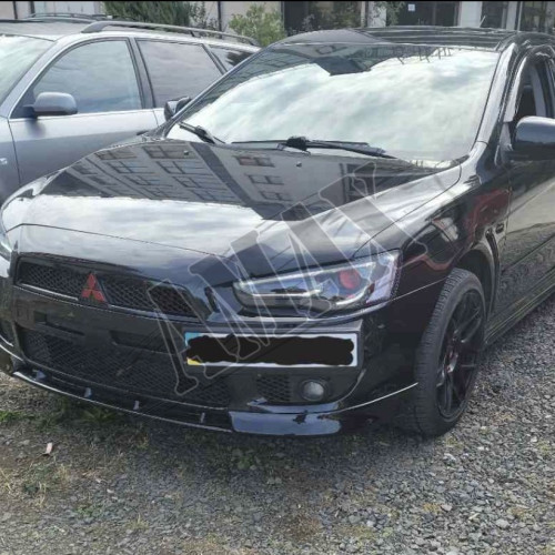 Головной свет, передние линзовые фары (LED). Митсубиси Лансер_Mitsubishi Lancer X (2007-2015)
