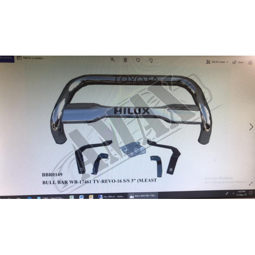 Кенгурятник защитная дуга переднего бампера для внедорожника Toyota Hilux (VIGO)