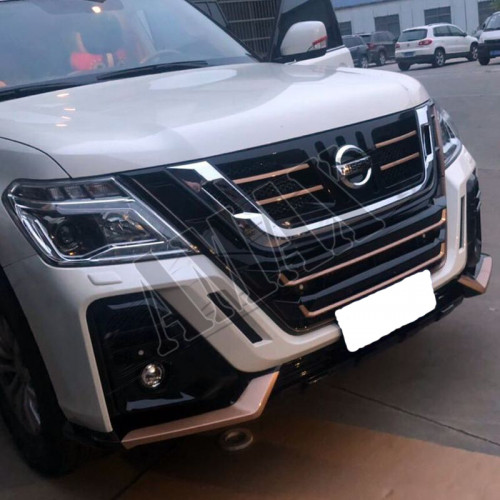 Аэродинамический передний и задний обвес + решетка радиатора для Nissan Patrol Y62