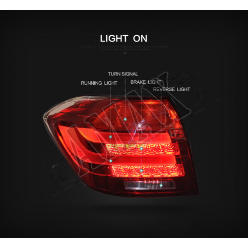 Оптика заднего вида, фонари диодные (LED), Тойота Хайлендер_Toyota Highlander (2008-2012)