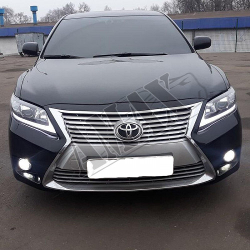 Бампер передний с решеткой радиатора и передней оптикой (стиль Lexus) Тойота Камри_Toyota Camry 40 (2006-2011)