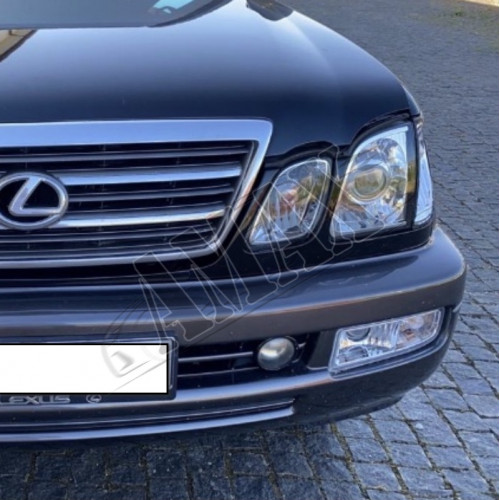 Передние линзовые фары-хромовые с указателями поворотов Лексус ЛХ_Lexus LX470 (1998-2007)