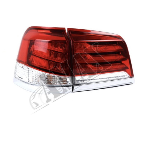 Задние светодиодные фонари (тонированный хром) Лексус_Lexus LX 570 (2008-2015)