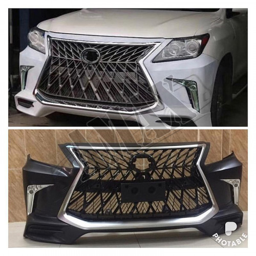 Бампер передний в сборе с решеткой радиатора TRD для внедорожника Lexus LX570 2012+