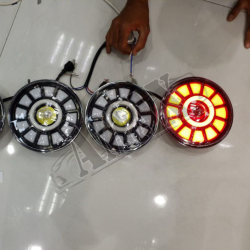 Передние фары линза и LED DRL для внедорожника Jeep Wrangler